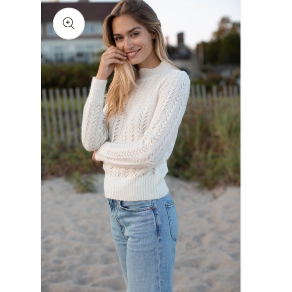 Marea by Liz Joy Pointelle sweater - Picture 3 of 7